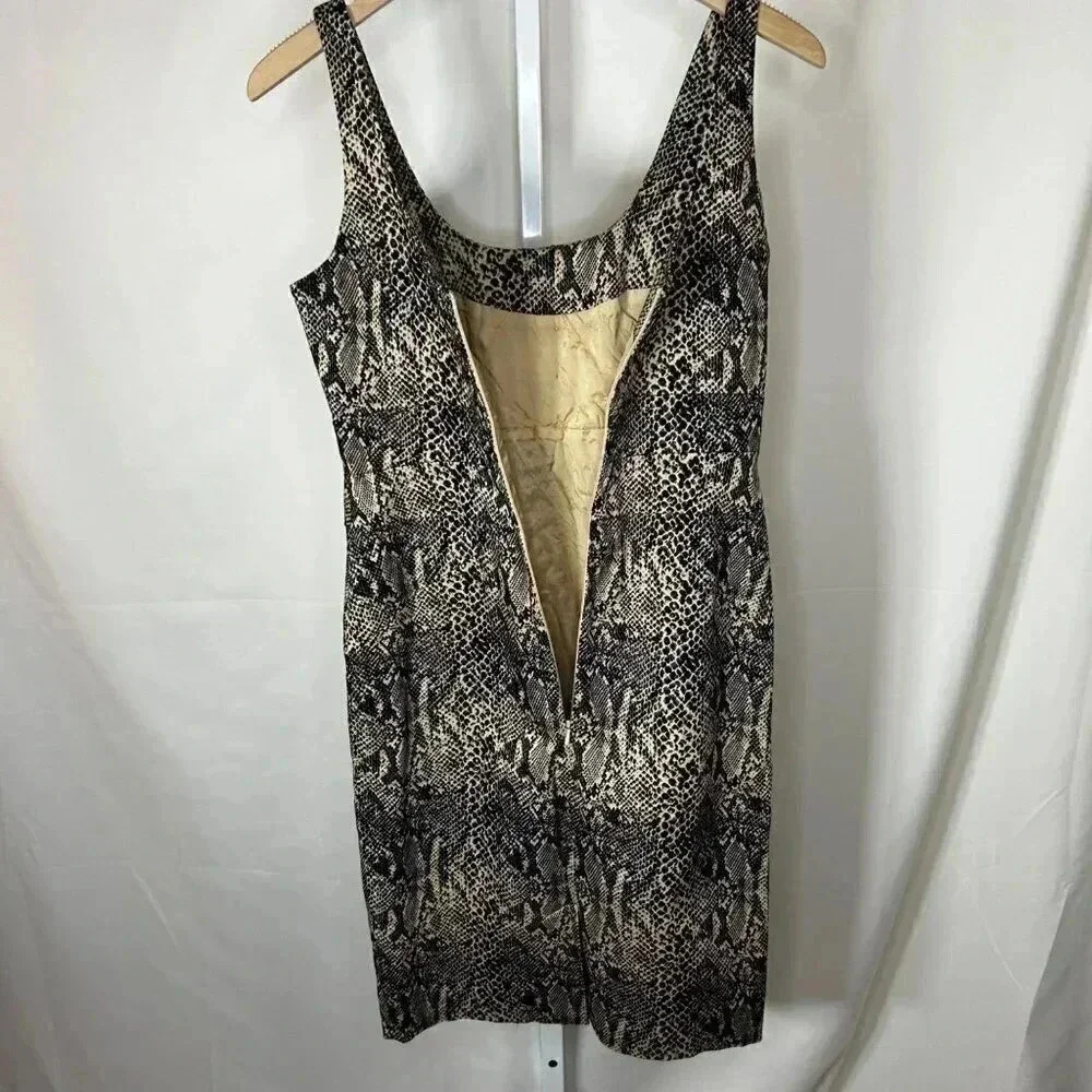 Michael Kors Size 4 Dress Snake Print Mini Tank
